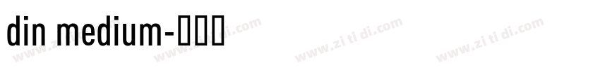 din medium字体转换